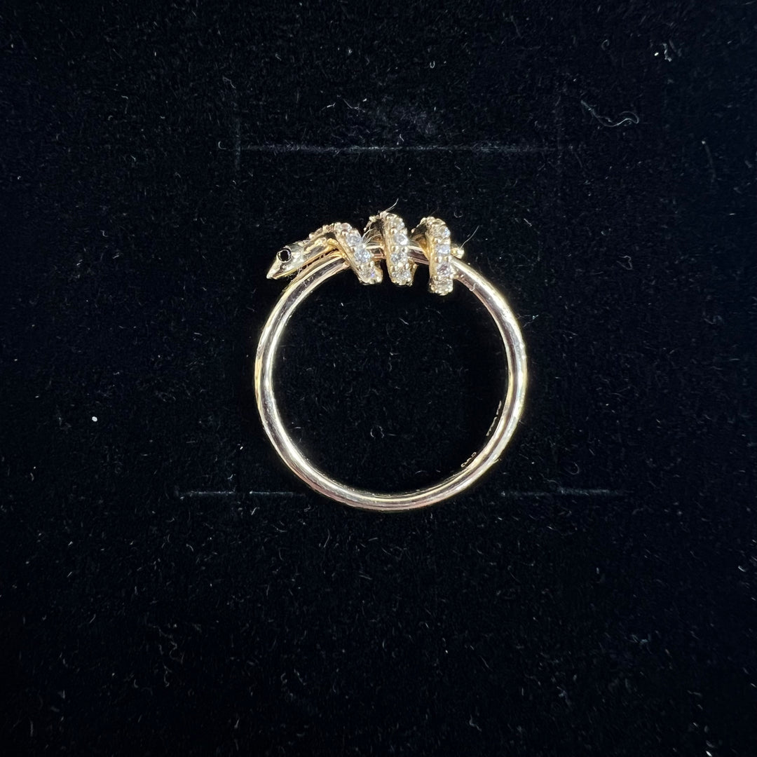 Snake Wrap Ring (CZ)