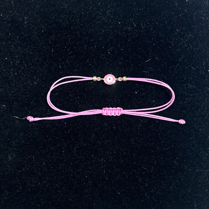 Mini Pink Evil Eye Bracelet