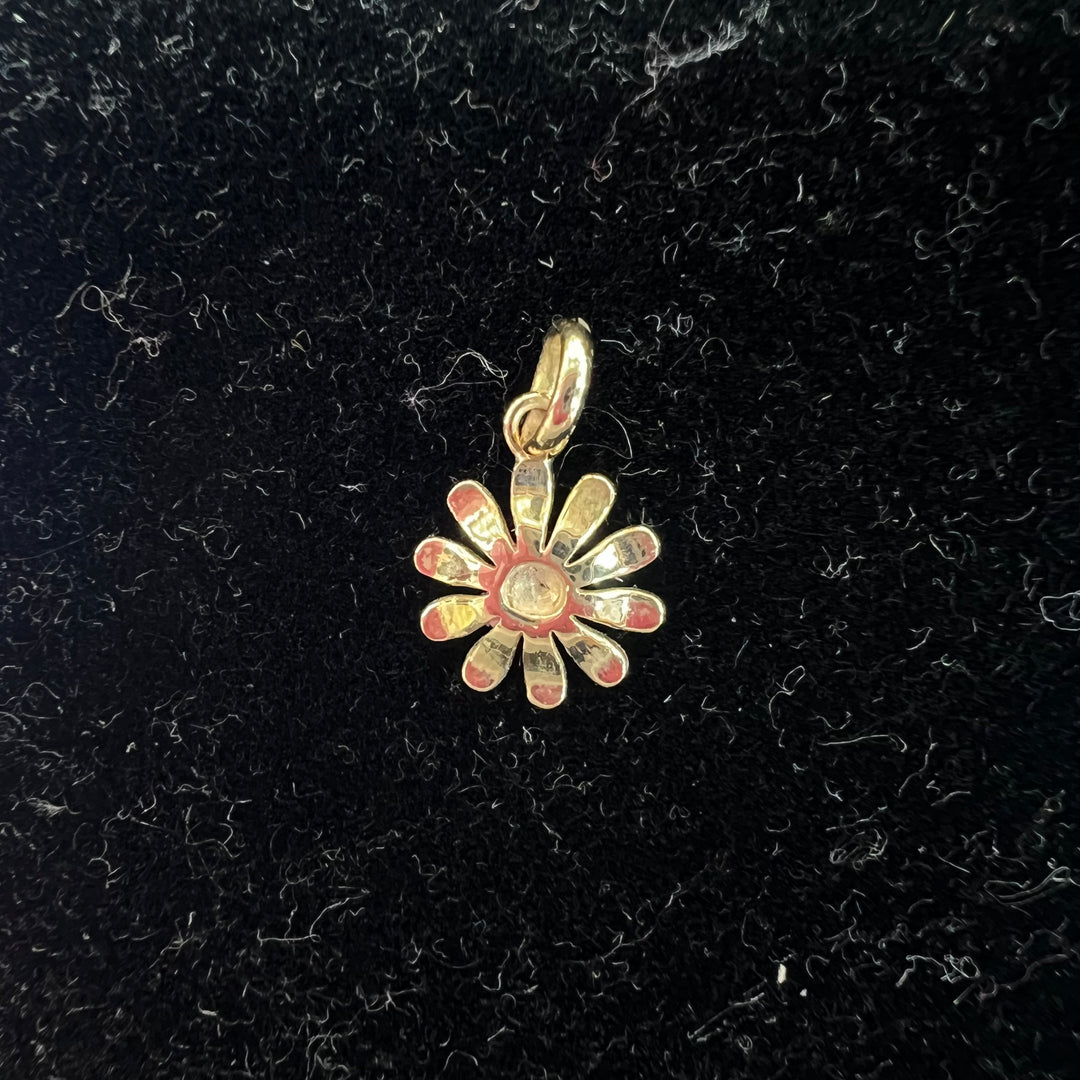 Mini Pink Daisy Charm