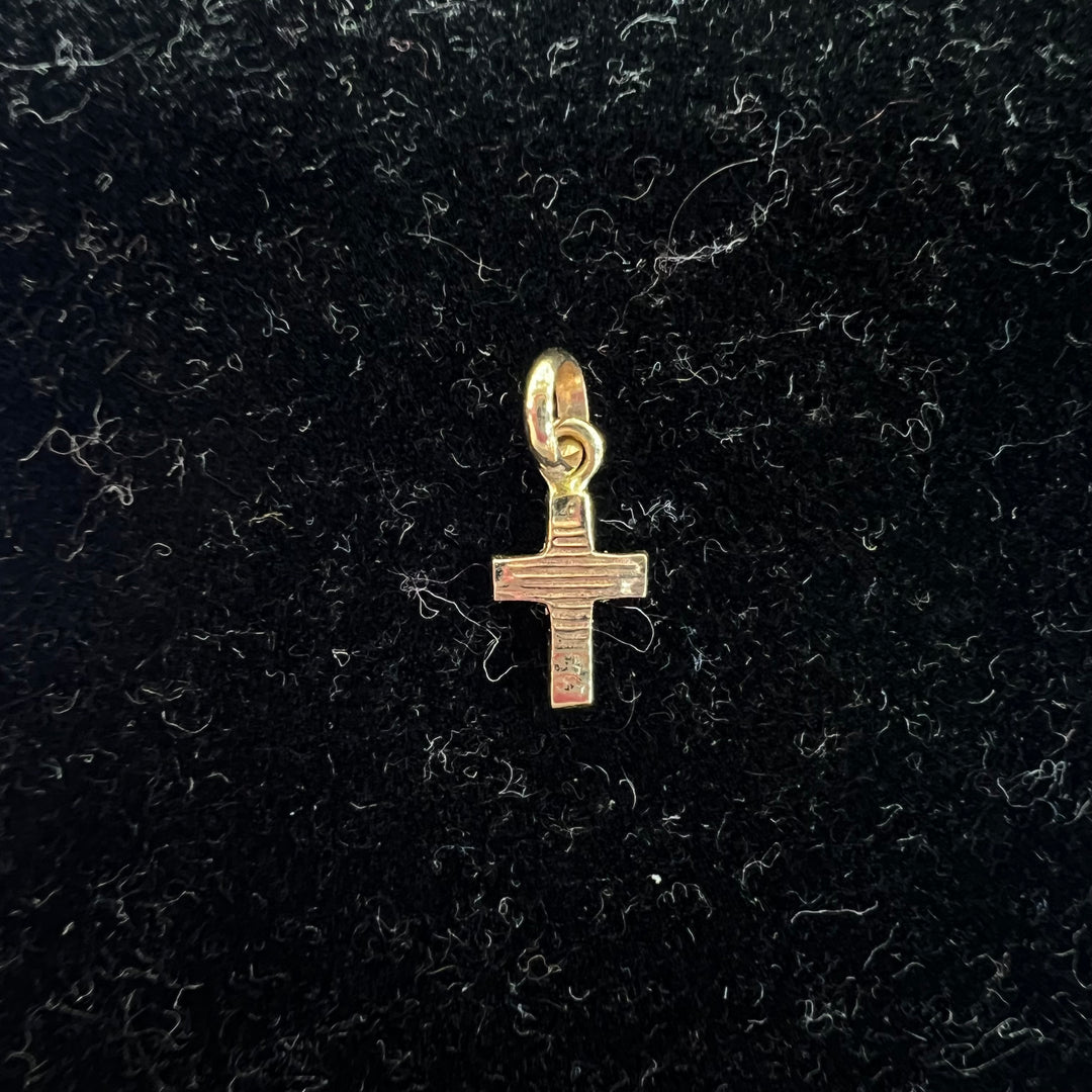 Mini Blue Cross Charm