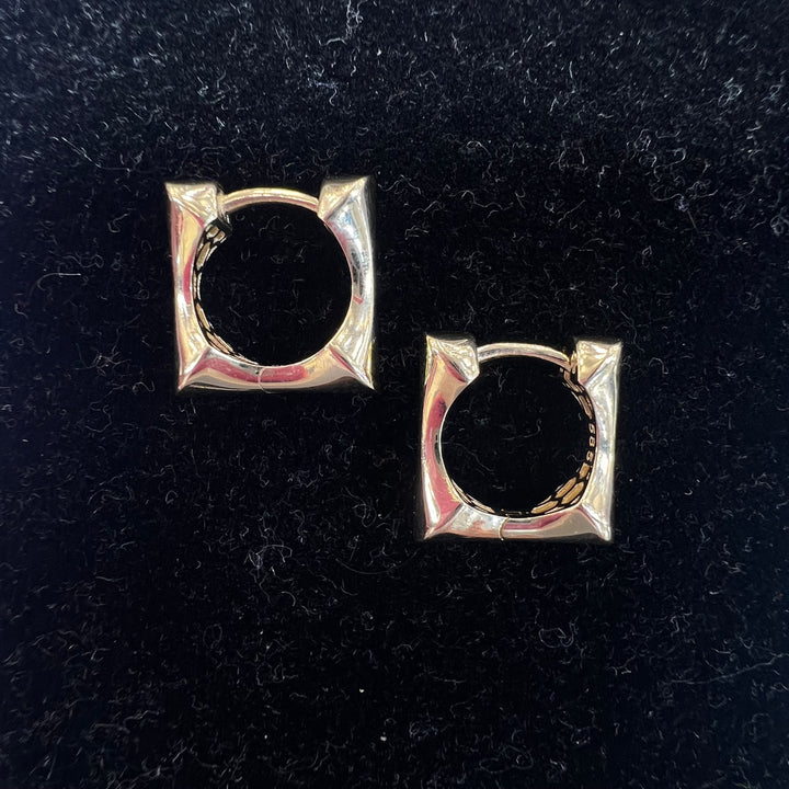 Small Square Geometric Huggies