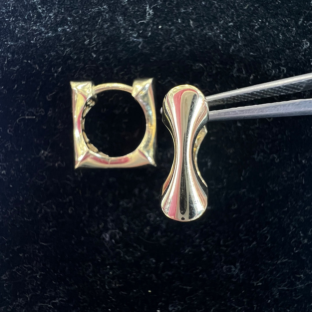 Small Square Geometric Huggies