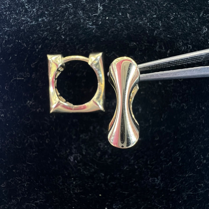 Small Square Geometric Huggies