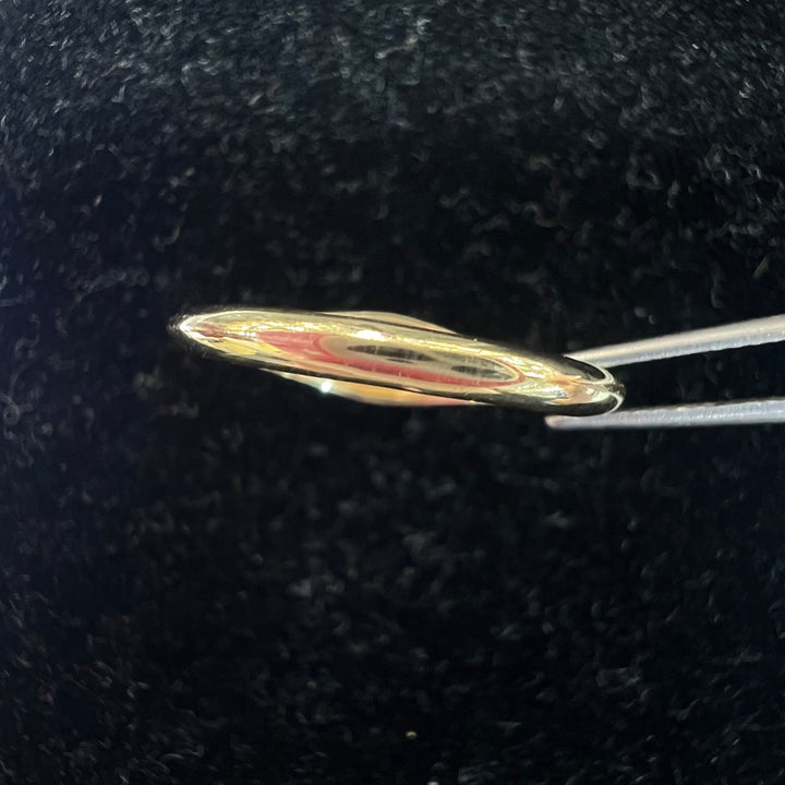 Oval Garnet Signet Ring (CZ)