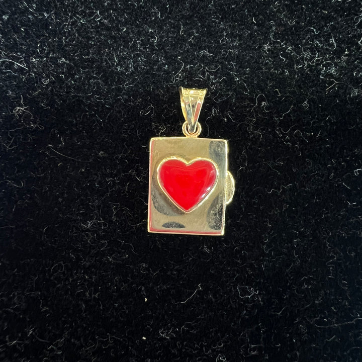 Red Heart Pocketbook Locket