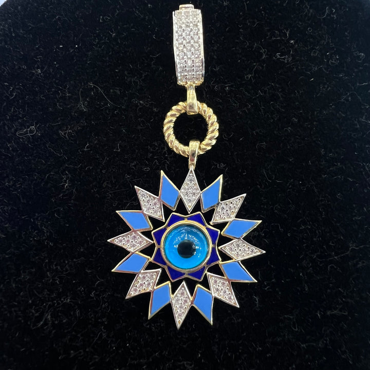 Jumbo Starburst Evil Eye Statement Charm