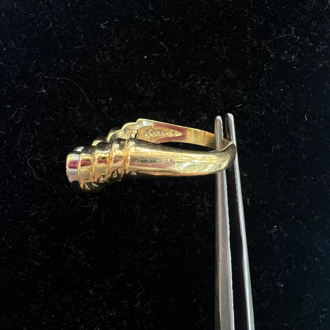 Tapered Diamond Leveled Heart Ring