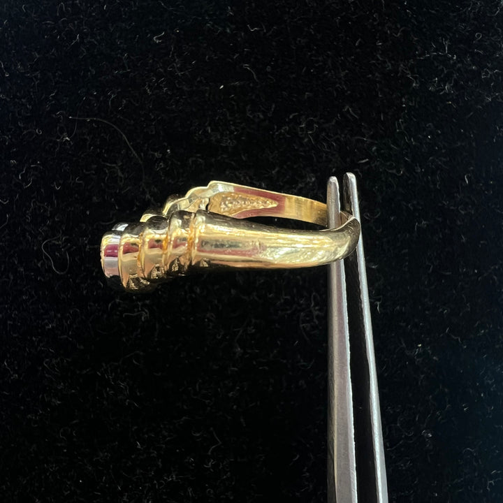 Tapered Diamond Leveled Heart Ring