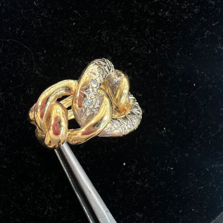 Diamond Statement Chain Link Ring