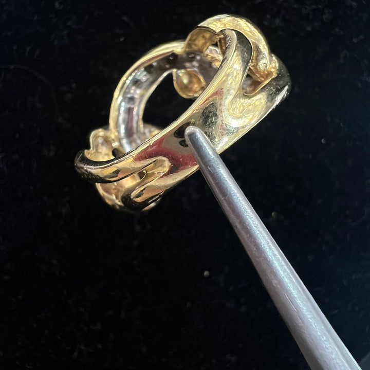 Diamond Statement Chain Link Ring