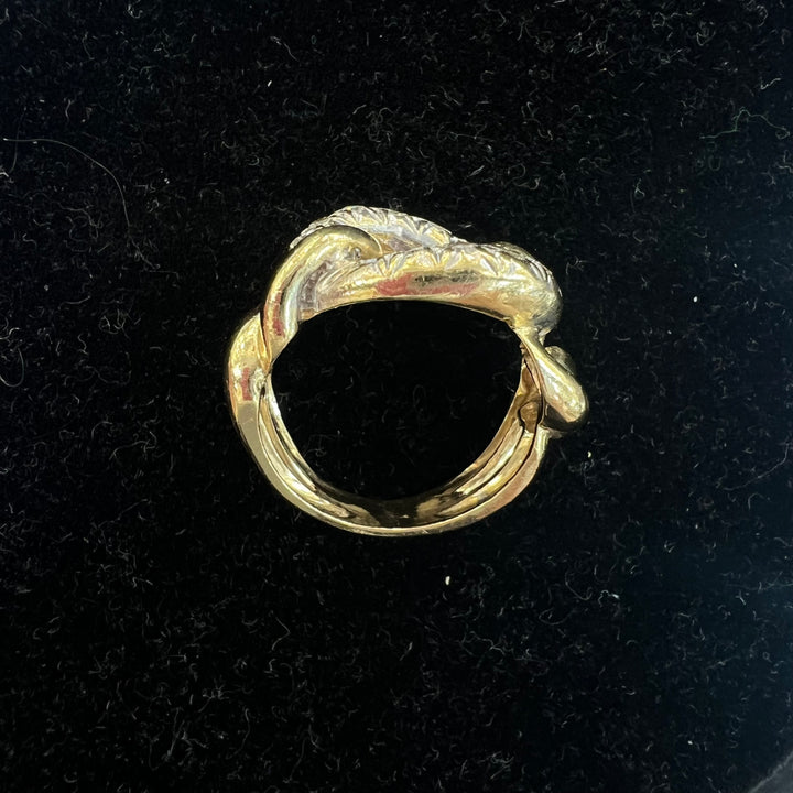 Diamond Statement Chain Link Ring