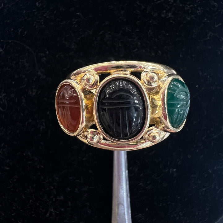 Cabochon Scarab Ring