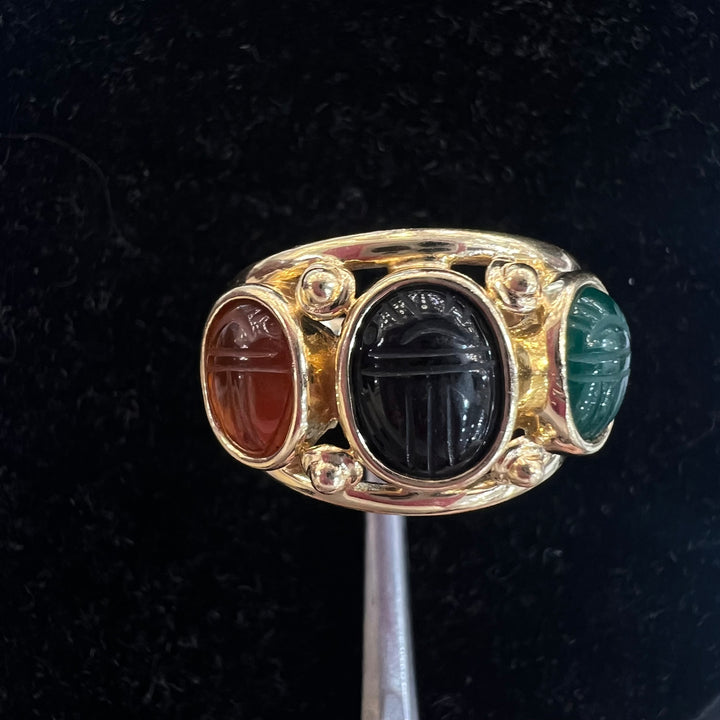 Cabochon Scarab Ring
