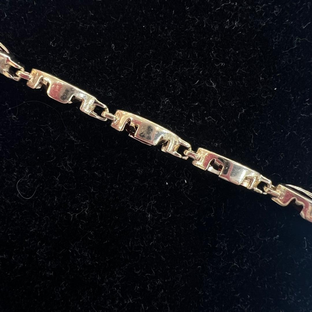 Garnet Marquise Bezel Tennis Bracelet