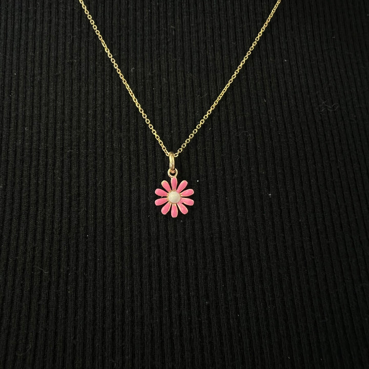 Mini Pink Daisy Charm