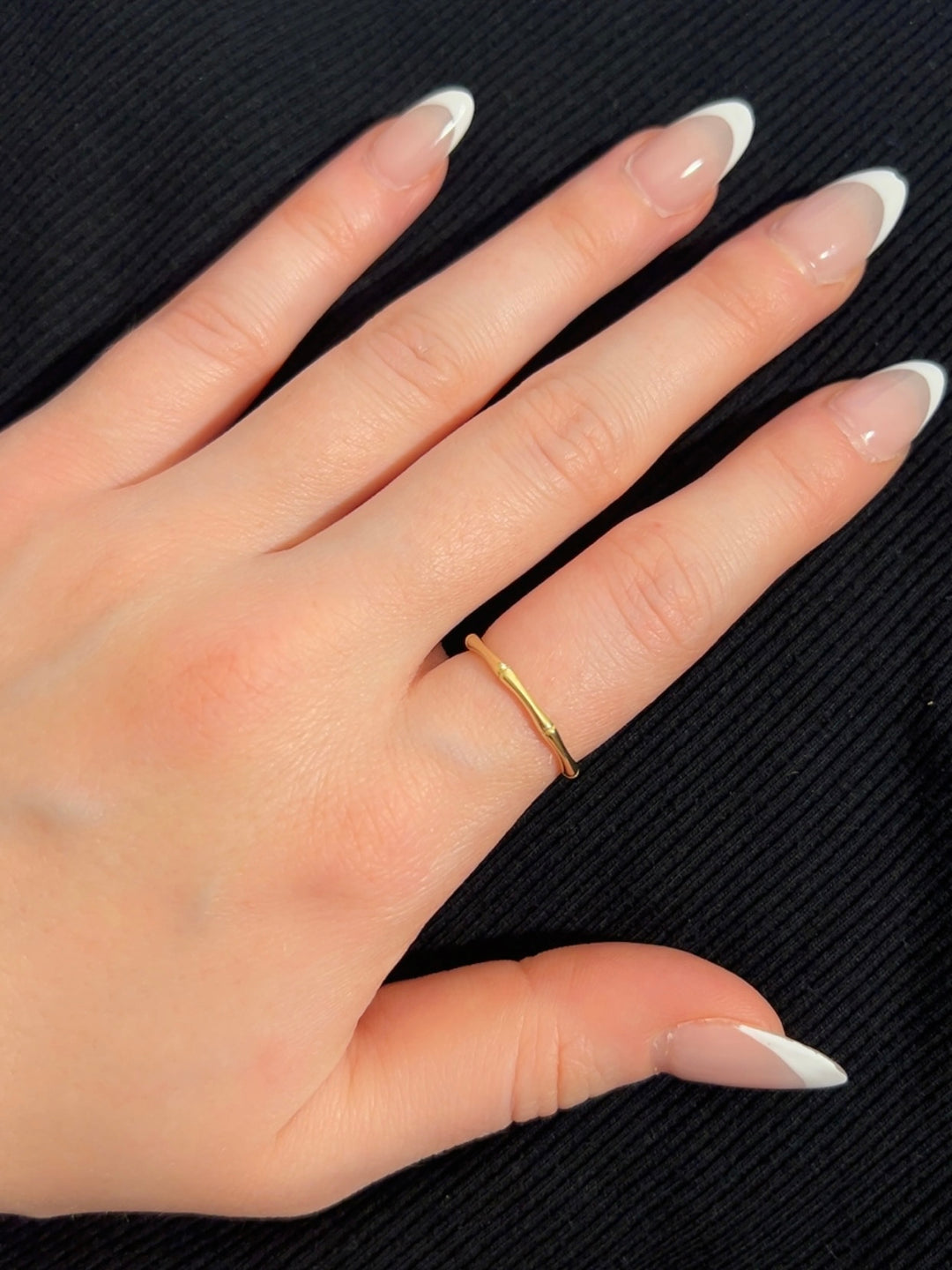 Dainty Bamboo Ring