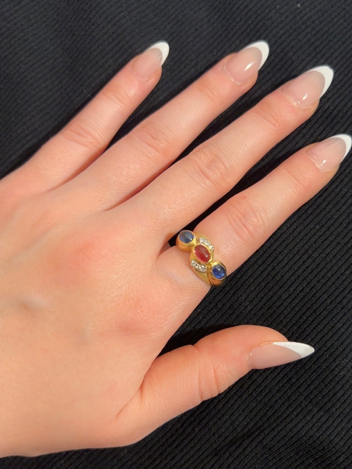 Cabochon Galaxy Ring