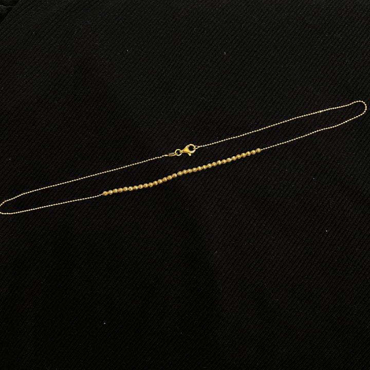 Diamond Cut Bead Necklace