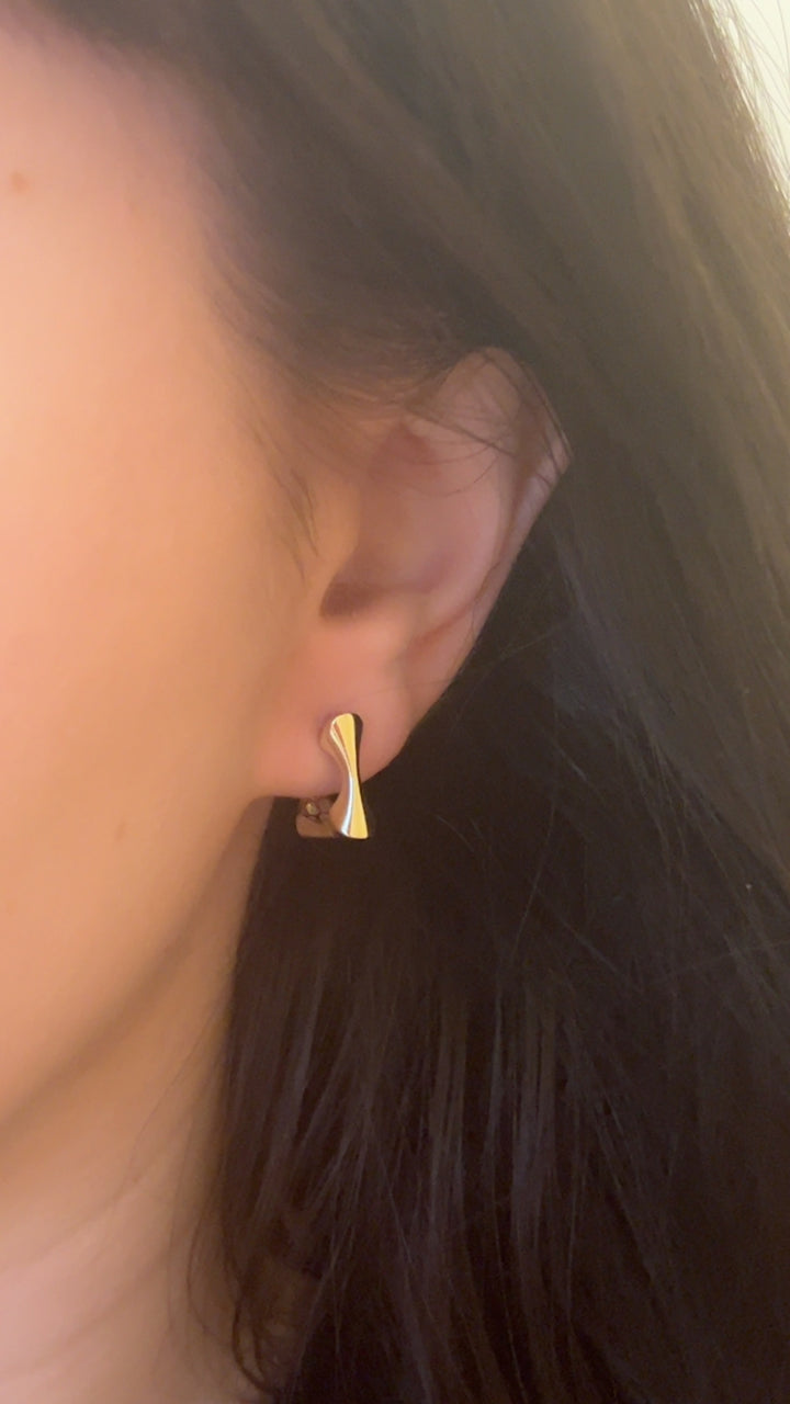 Small Square Geometric Huggies