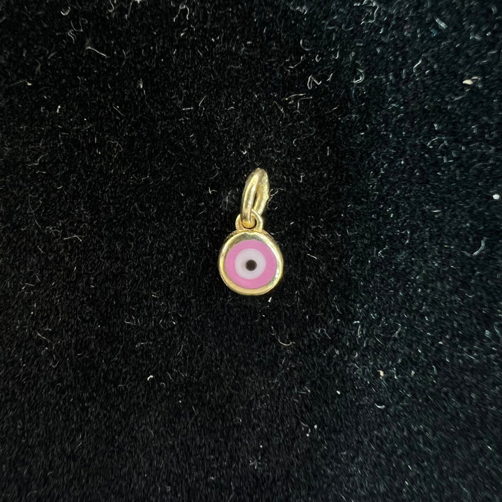 Mini Pink Evil Eye (Double Sided) Charm