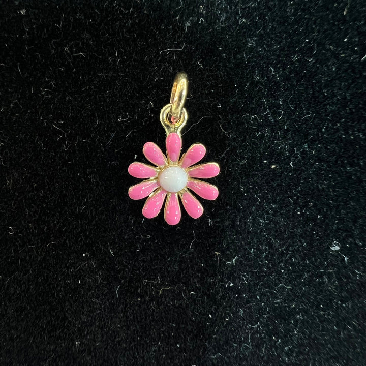 Mini Pink Flower Charm