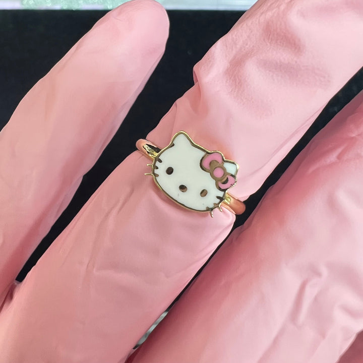 HK Pink Bow Ring