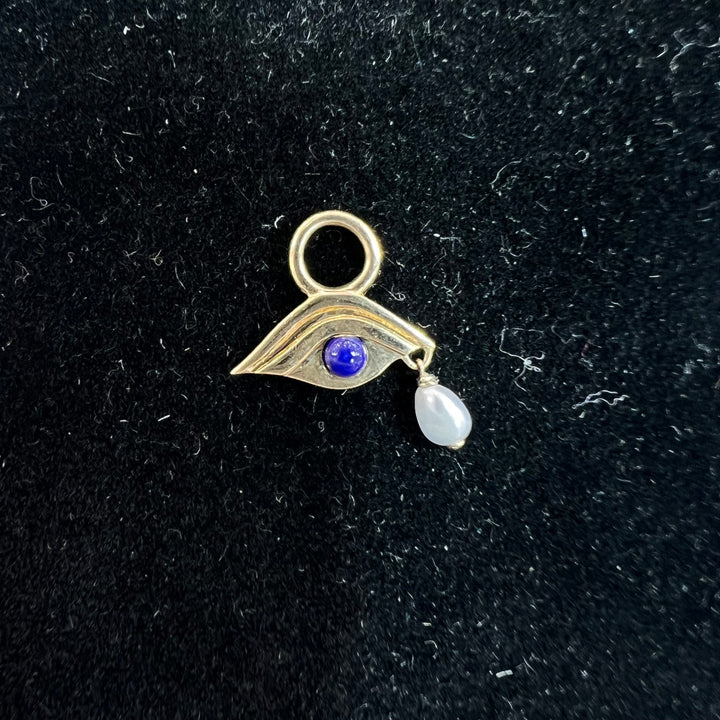 Pearl Dangle Evil Eye Charm