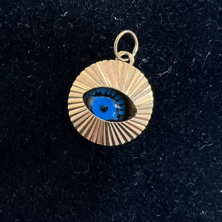 Vintage Shaker Evil Eye Charm