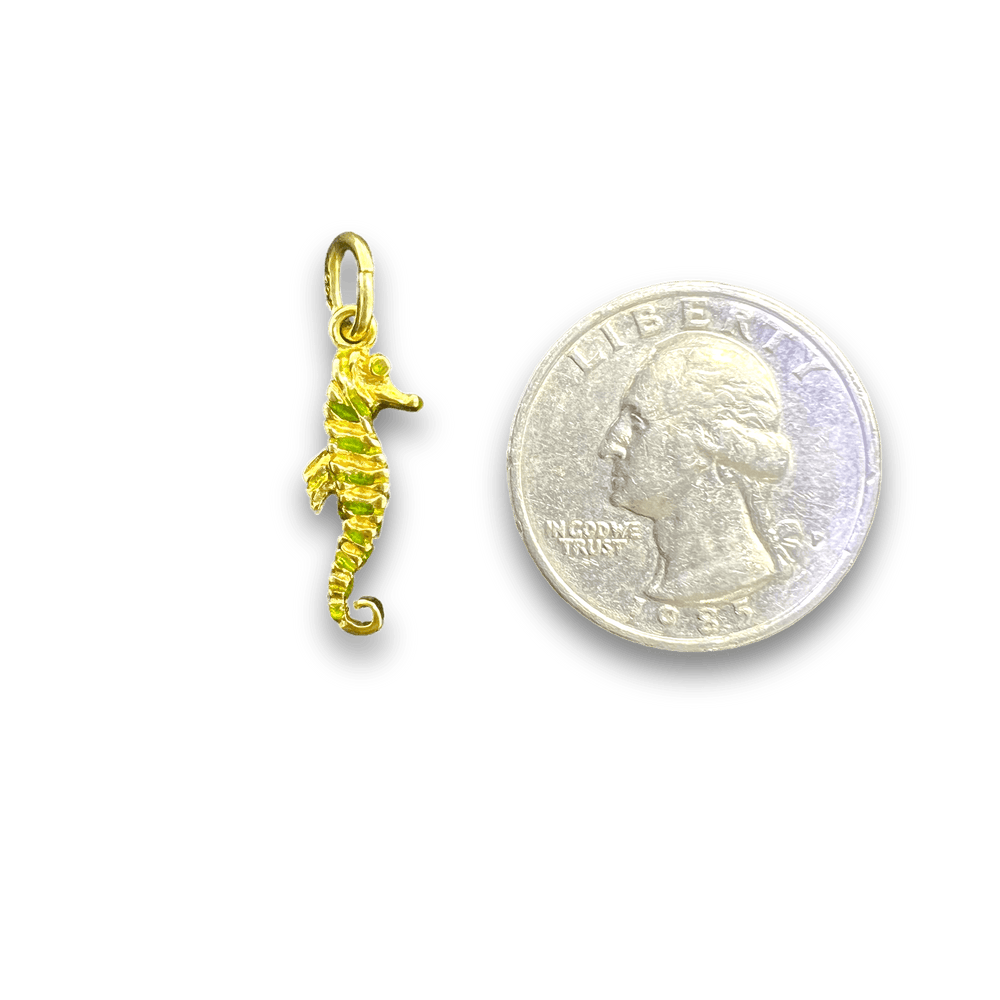 Enamel Seahorse Charm - Michelle the Jeweler