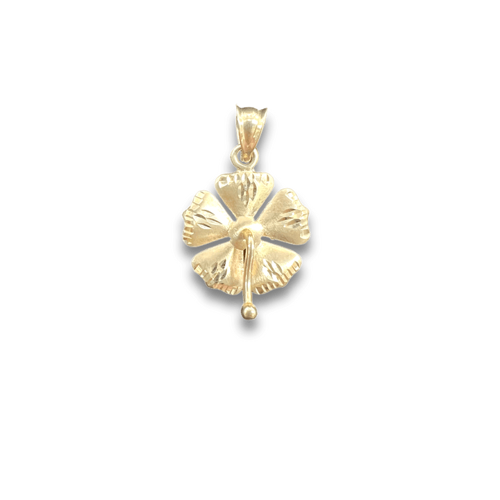 Gold Hibiscus Charm (POPULAR) - Michelle the Jeweler