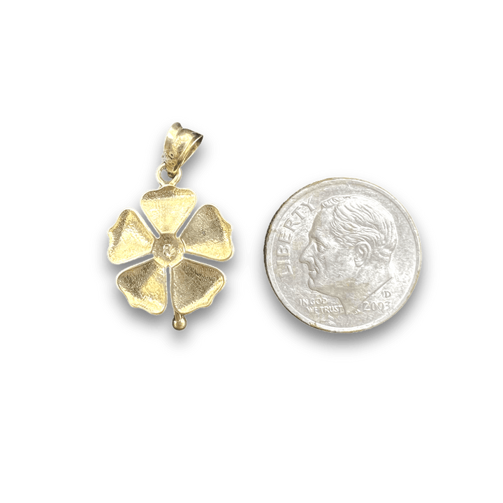 Gold Hibiscus Charm (POPULAR) - Michelle the Jeweler