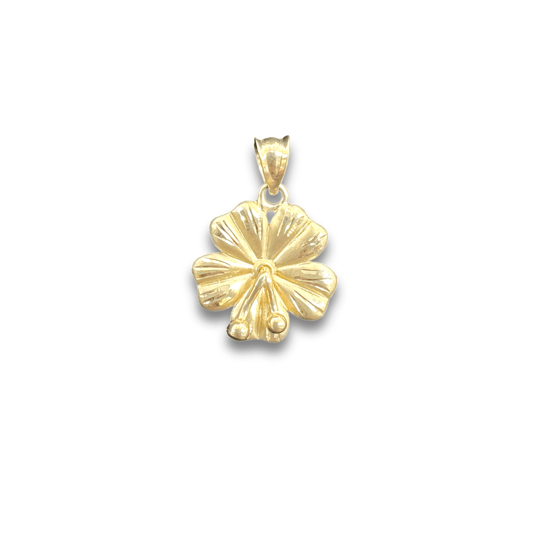 Gold Hibiscus Charm (POPULAR) - Michelle the Jeweler