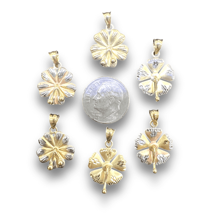 Gold Hibiscus Charm (POPULAR) - Michelle the Jeweler