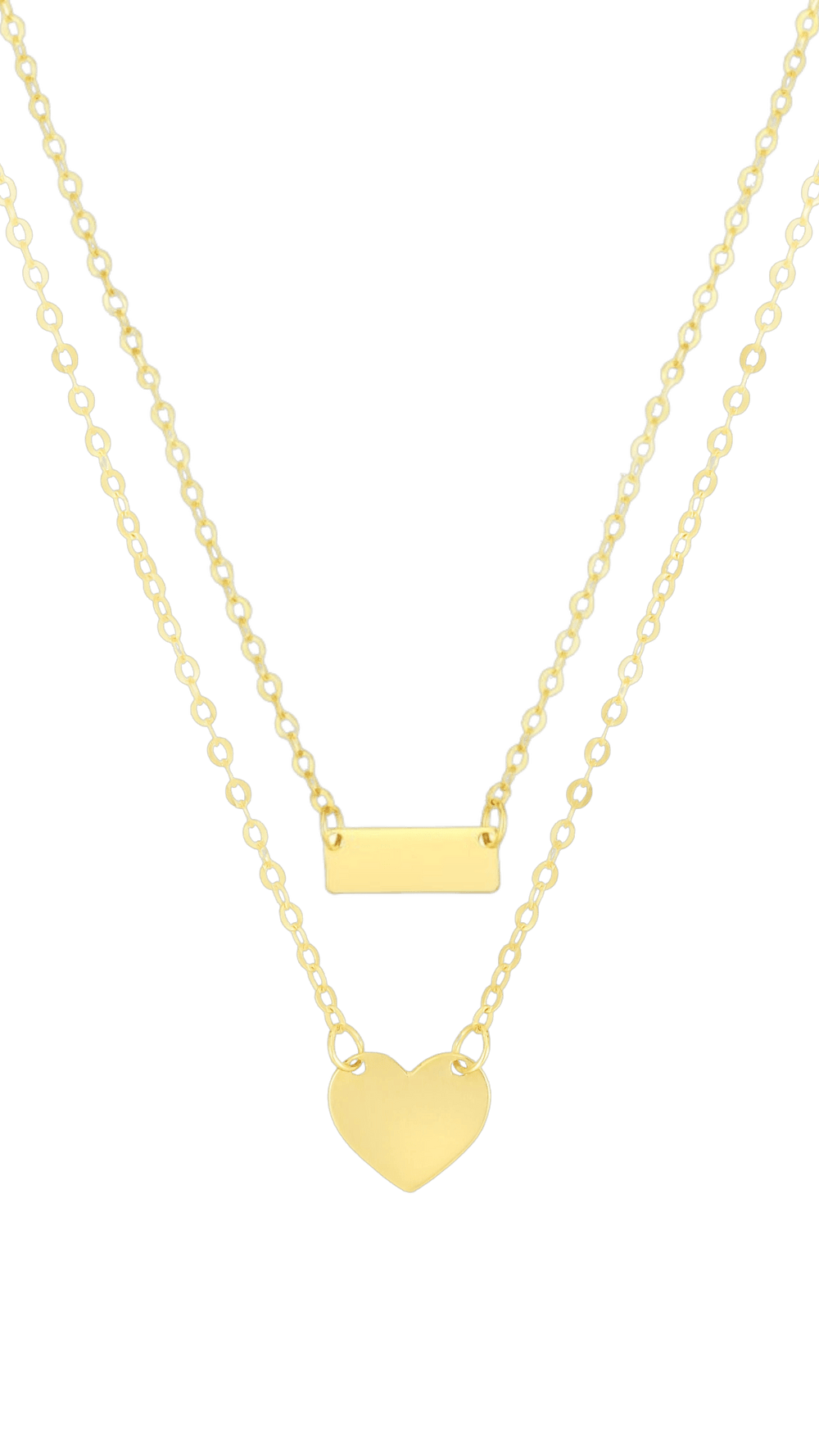 Mini ID Necklace (Bar or Heart) - Michelle the Jeweler