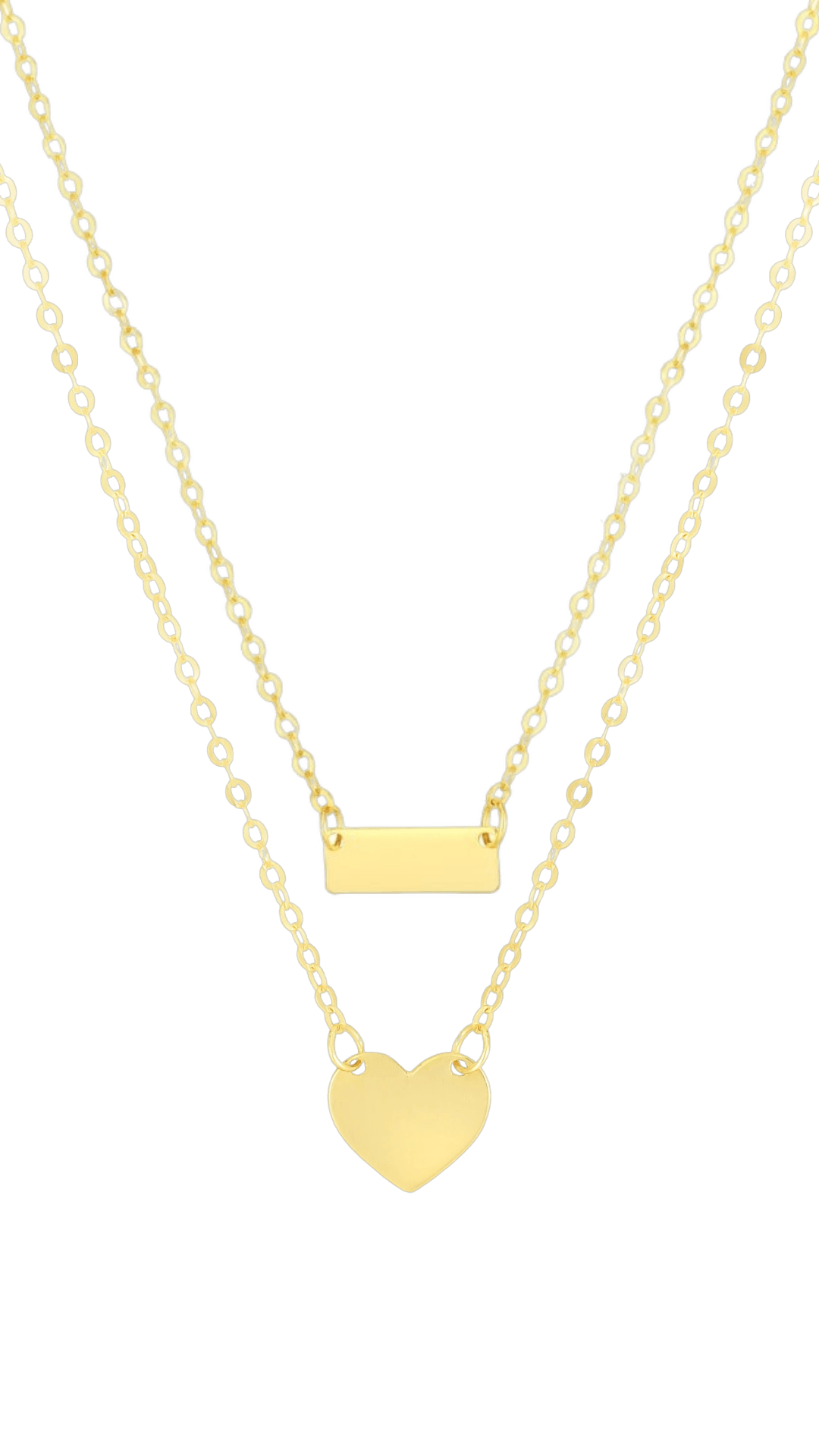 Mini ID Necklace (Bar or Heart) - Michelle the Jeweler