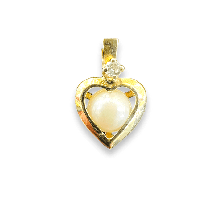 Pearl Diamond Heart - Michelle the Jeweler