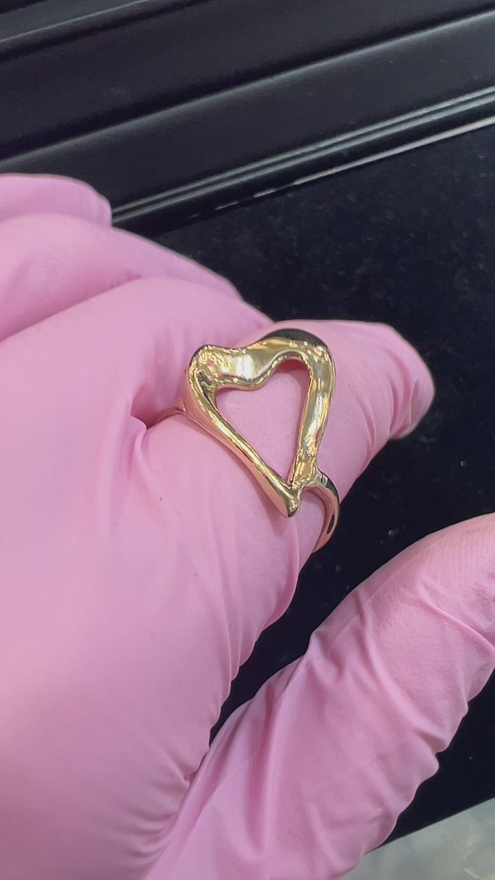 RARE Vintage Heart Statement Ring