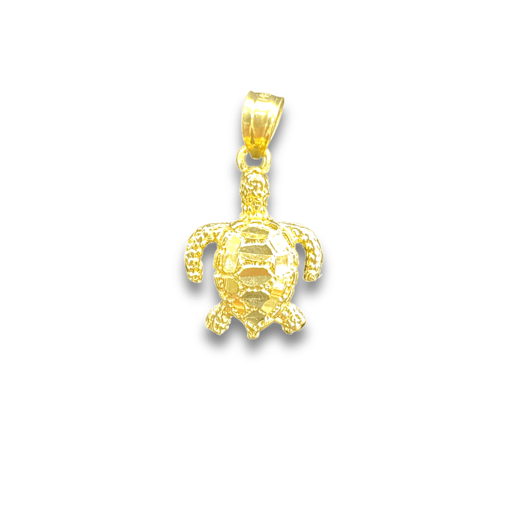 Small Turtle Charm (Diamond Cut) - Michelle the Jeweler