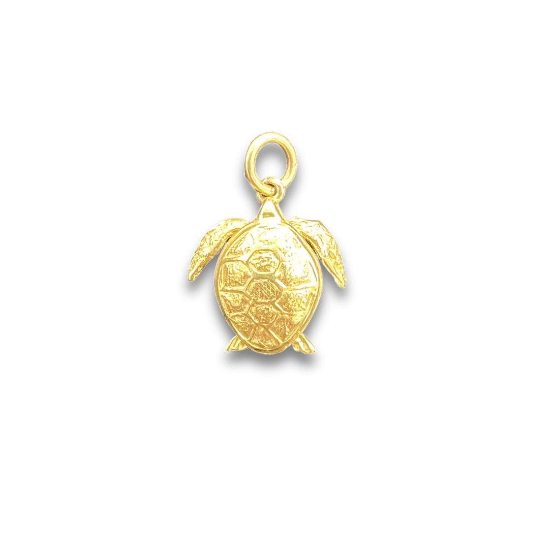 Small Turtle Charm (Plain) - Michelle the Jeweler