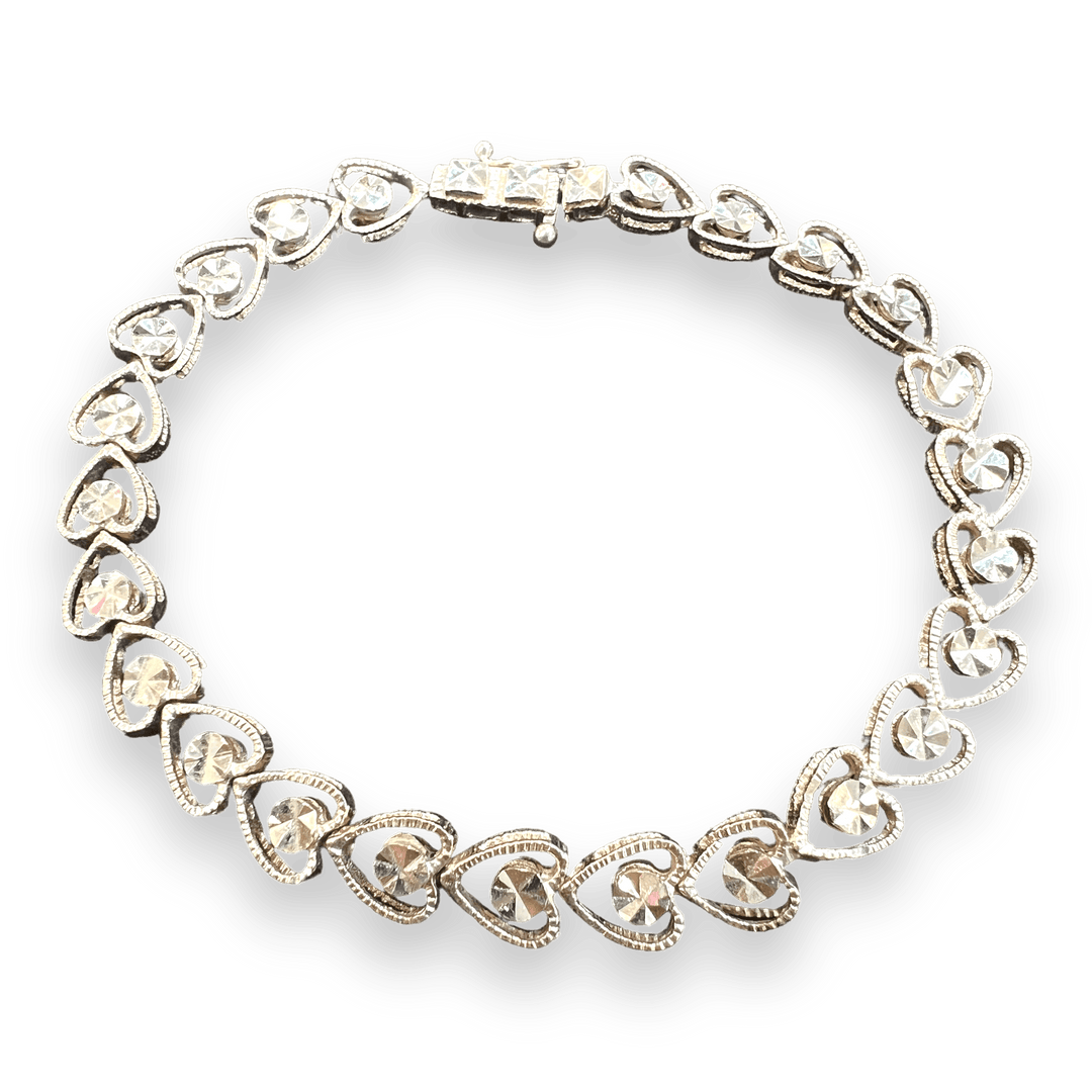 Sparkly Heart Bracelet - Michelle the Jeweler