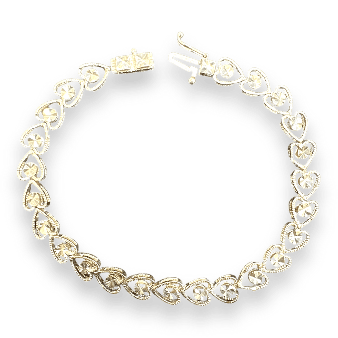 Sparkly Heart Bracelet - Michelle the Jeweler