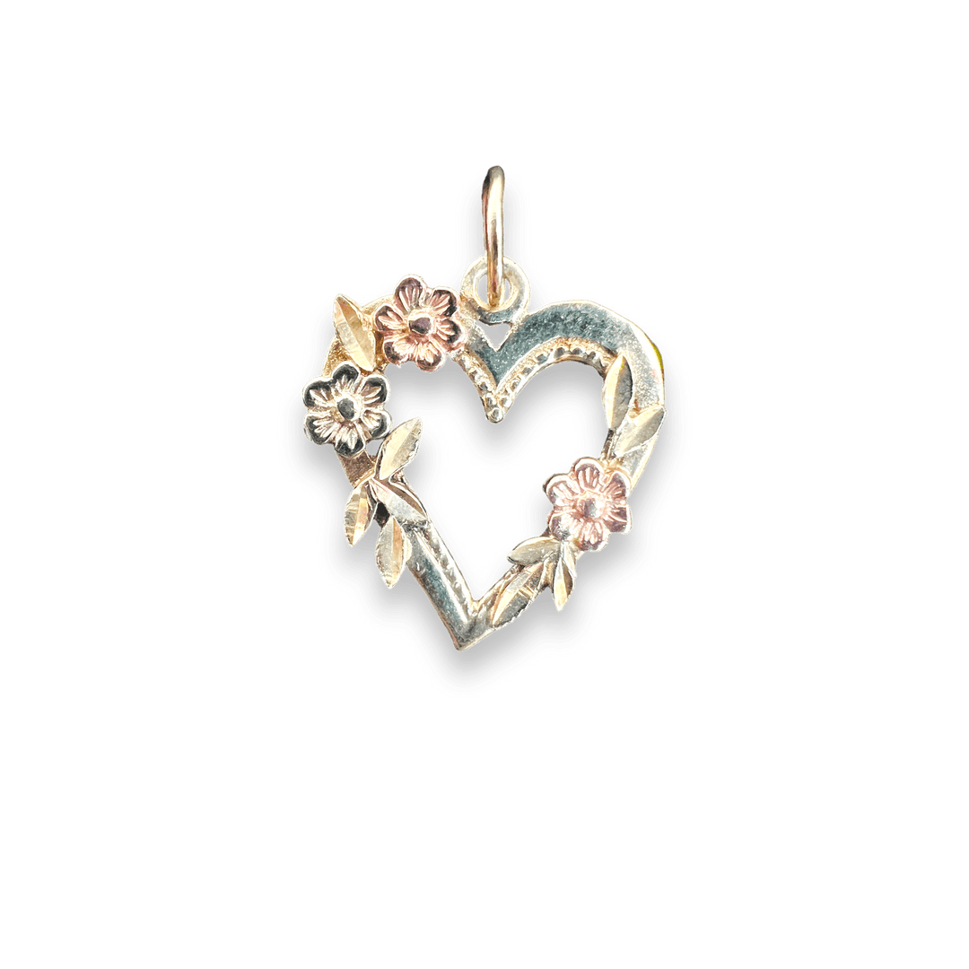 Tricolor Floral Heart - Michelle the Jeweler