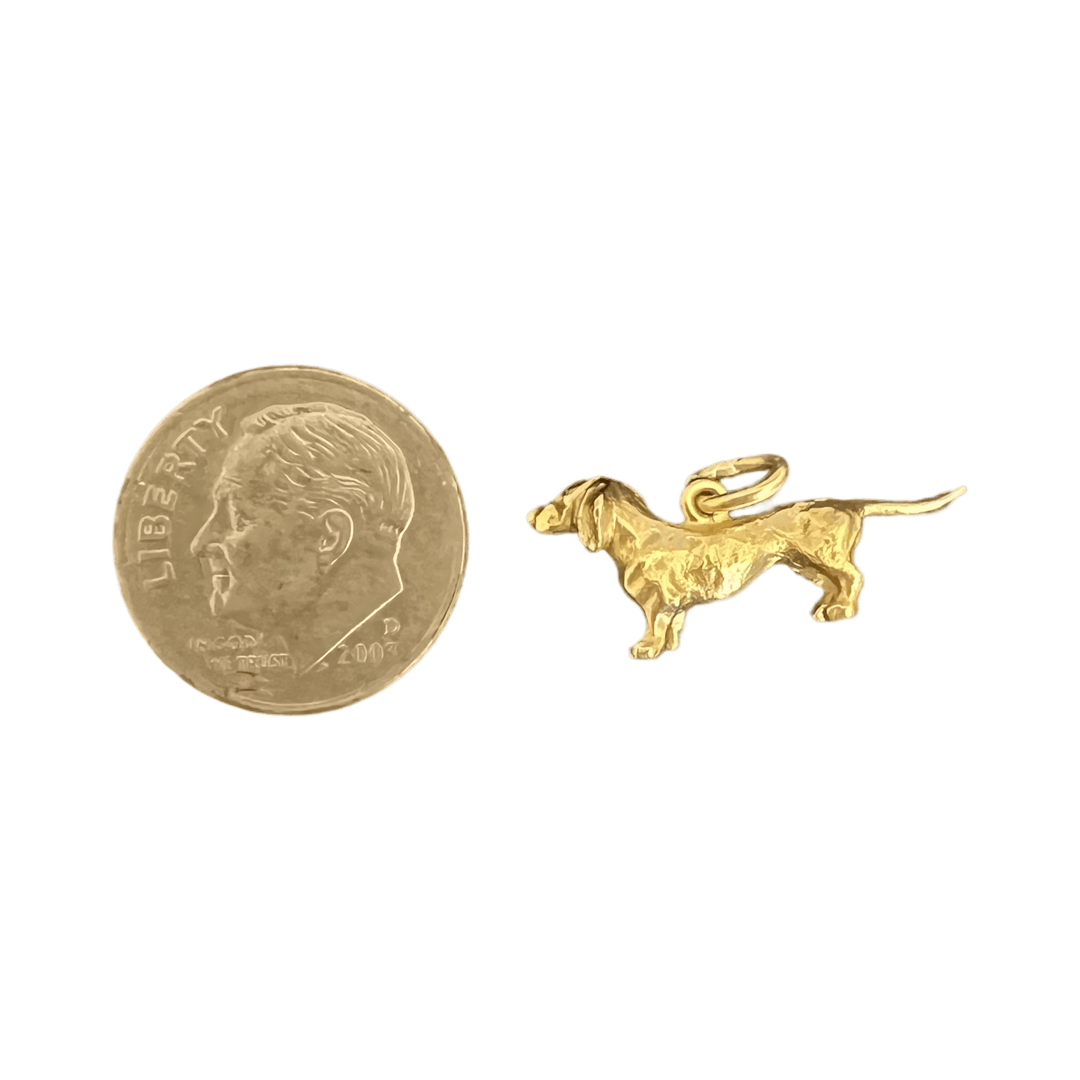 Vintage Solid Dog Charm - Michelle the Jeweler