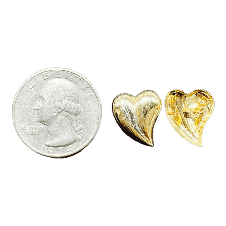 Funky Heart Studs - Michelle the Jeweler 