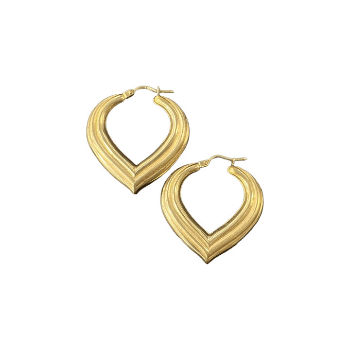 Medium Heart Hoops - Michelle the Jeweler