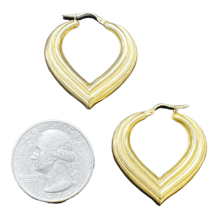 Medium Heart Hoops - Michelle the Jeweler