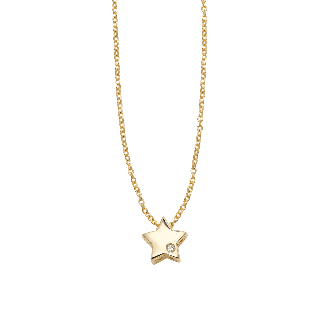 Mini Diamond Star Necklace - Michelle the Jeweler 