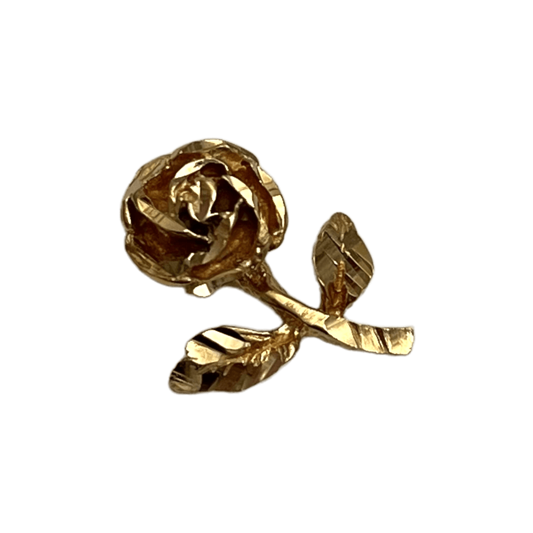 Rose Charm with Hidden Bail - Michelle the Jeweler 