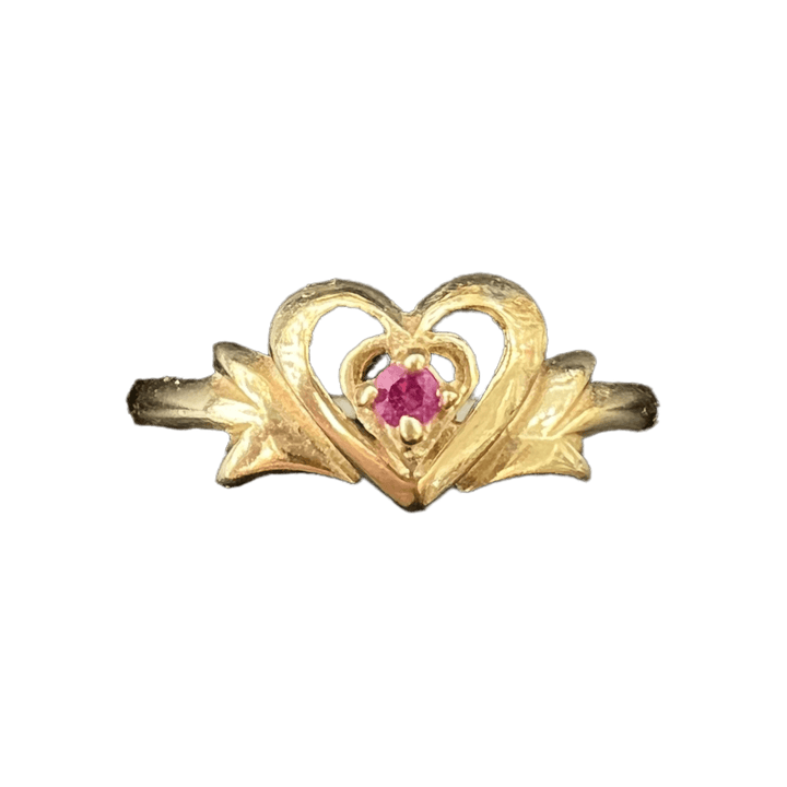 Ruby Heart Ring - Michelle the Jeweler